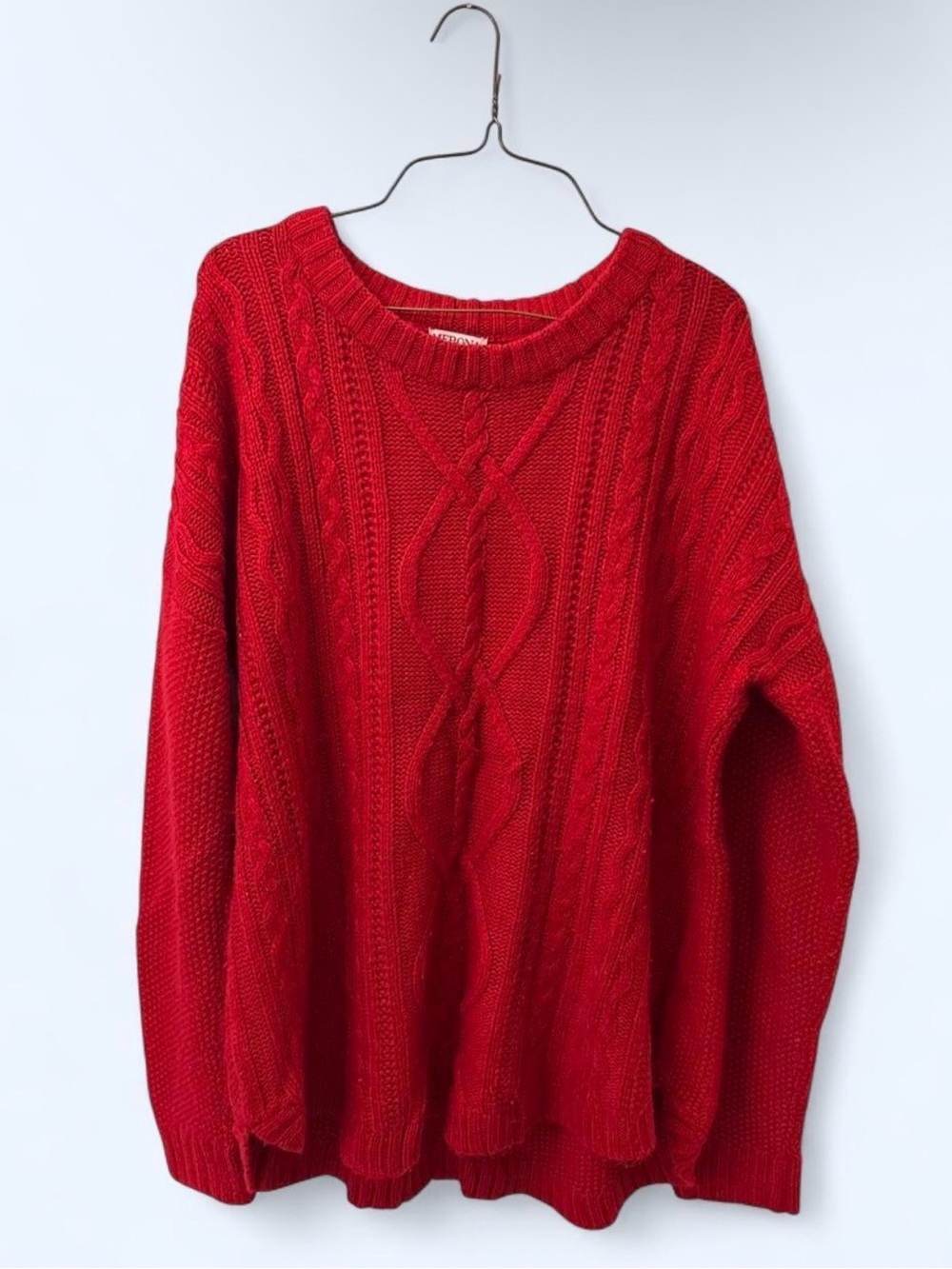 Vintage Merona Red Sweater XXL | Cozy Classic Knit Pullover